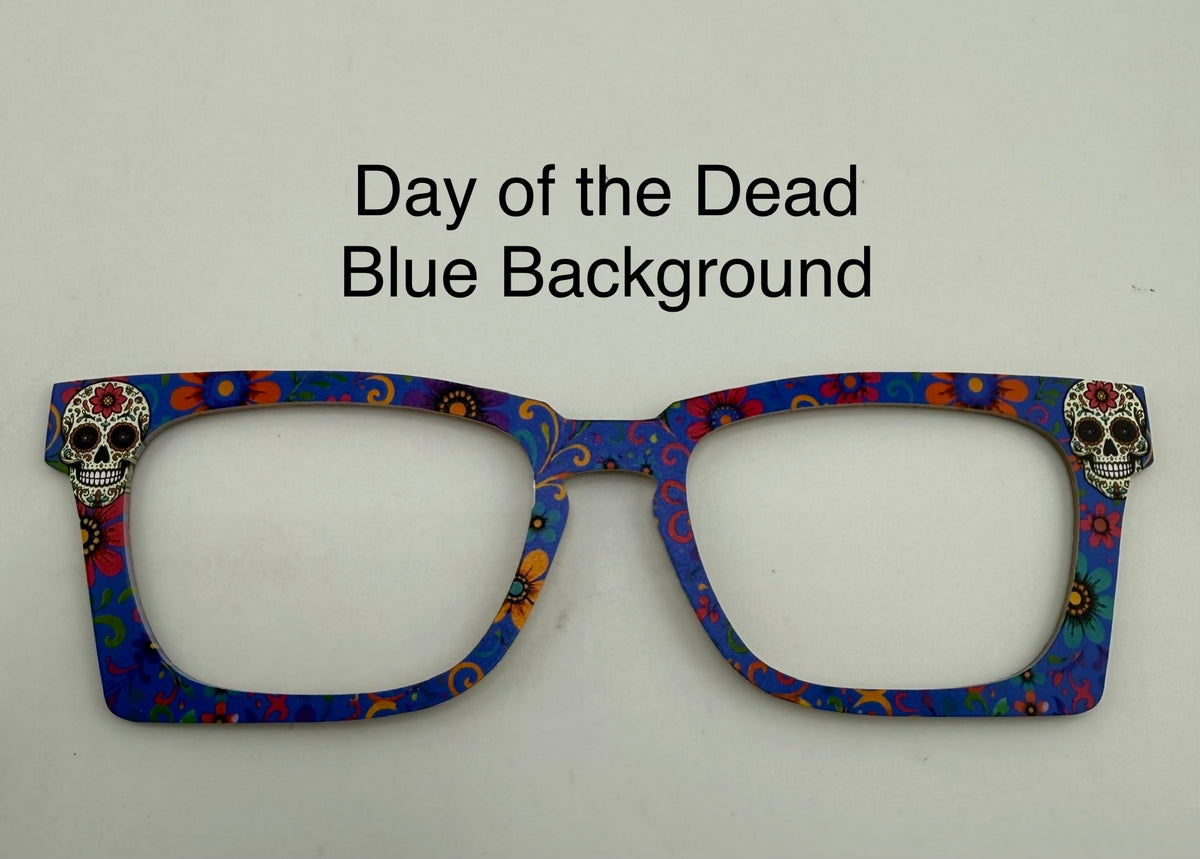 Day of the Dead Blue Background