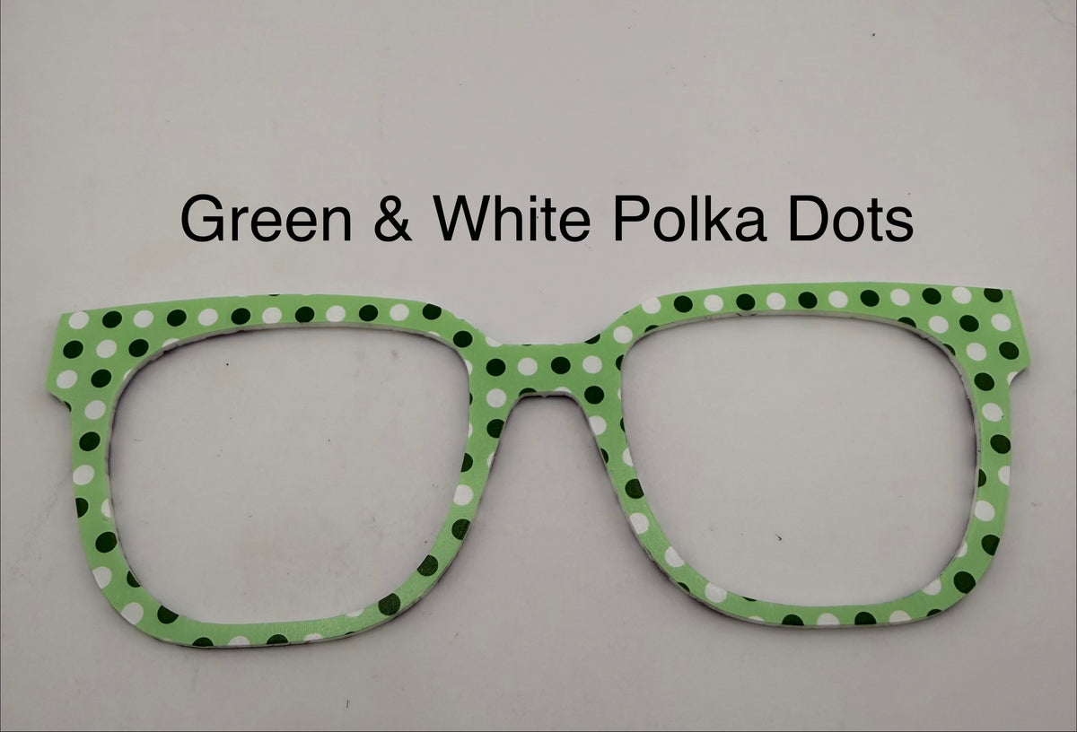 Green & White Polka Dots
