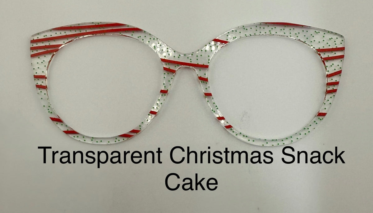 Transparent Christmas Snack Cake