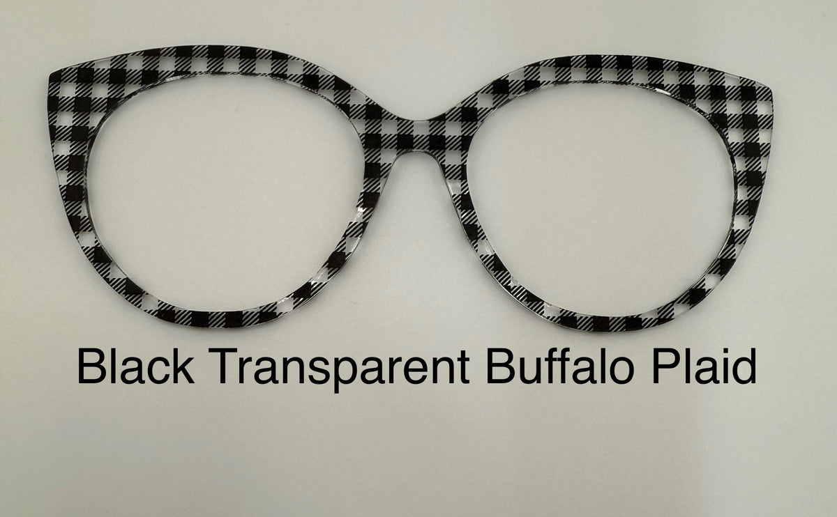 Black Transparent Buffalo Plaid