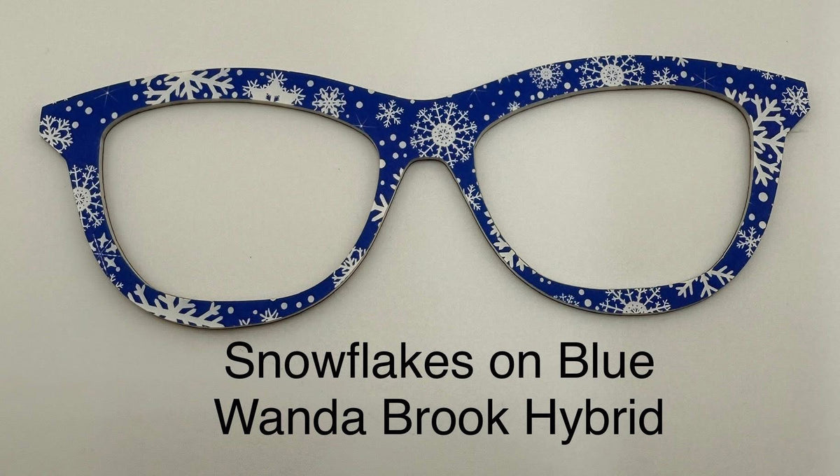 Snowflakes on Blue