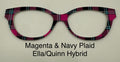 Magenta and Navy Plaid