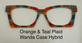 Orange and Teal Plaid