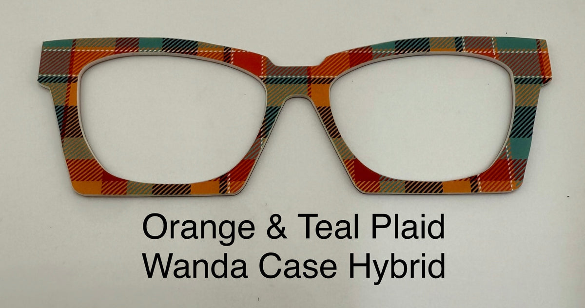 Orange and Teal Plaid