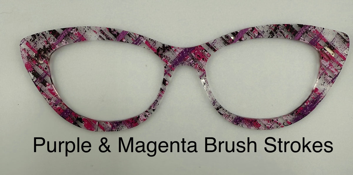 Purple and Magenta Brush Strokes