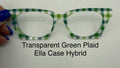Transparent Green Plaid