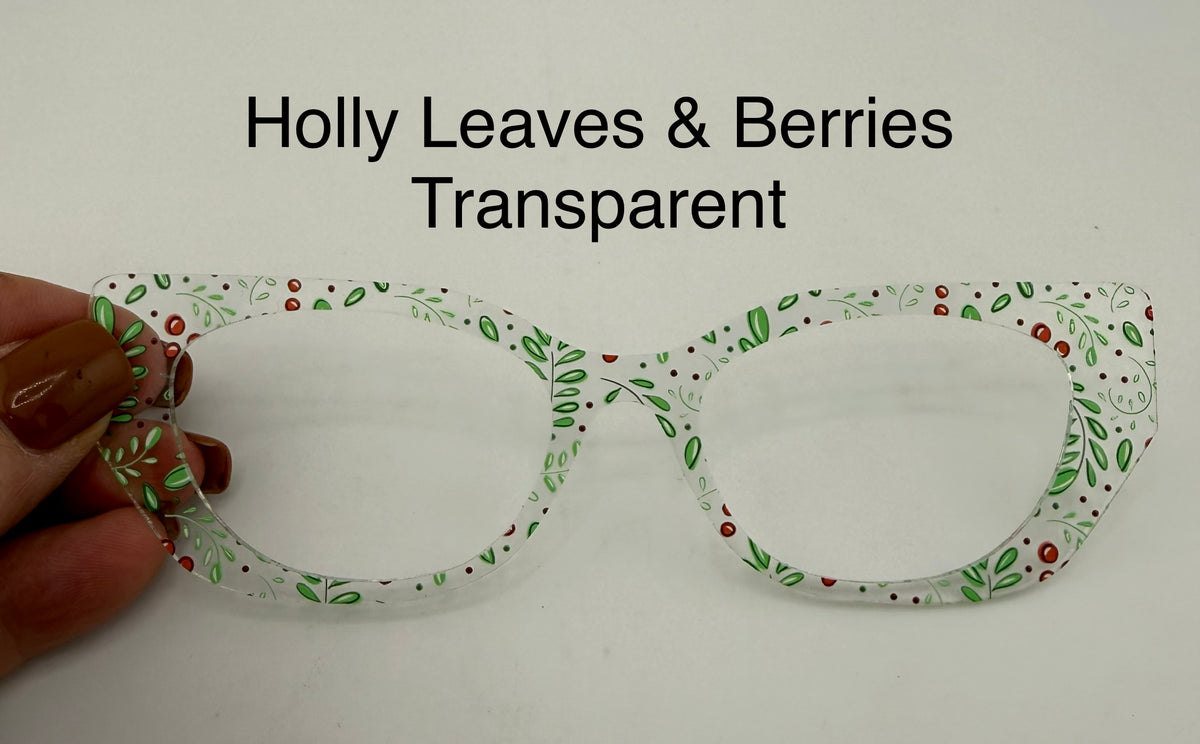 Holly Leaves & Berries Transparent – Kiki's Crafty Designs