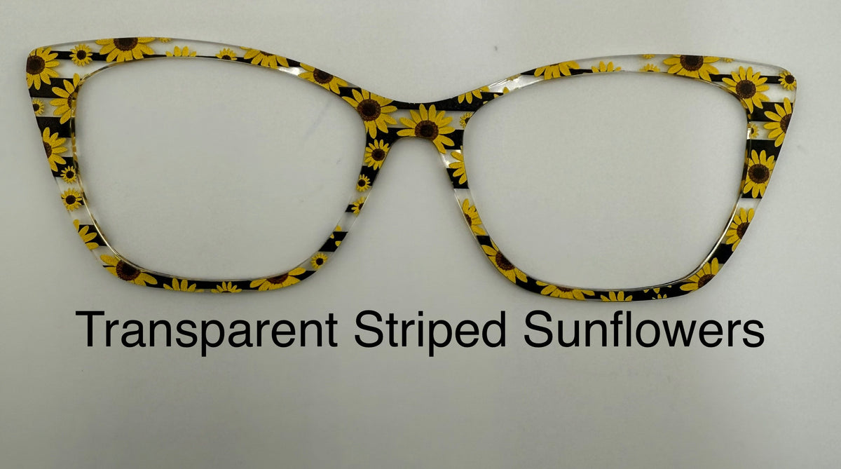 Transparent Striped Sunflowers