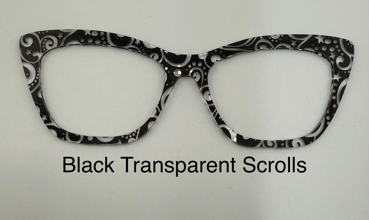 Black Transparent Scrolls