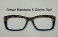 Brown Bandana & Denim Split