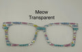 Meow Transparent Cat Lover Topper